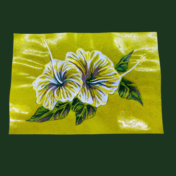 Yellow Hibiscus Series by Lepo Art Studio