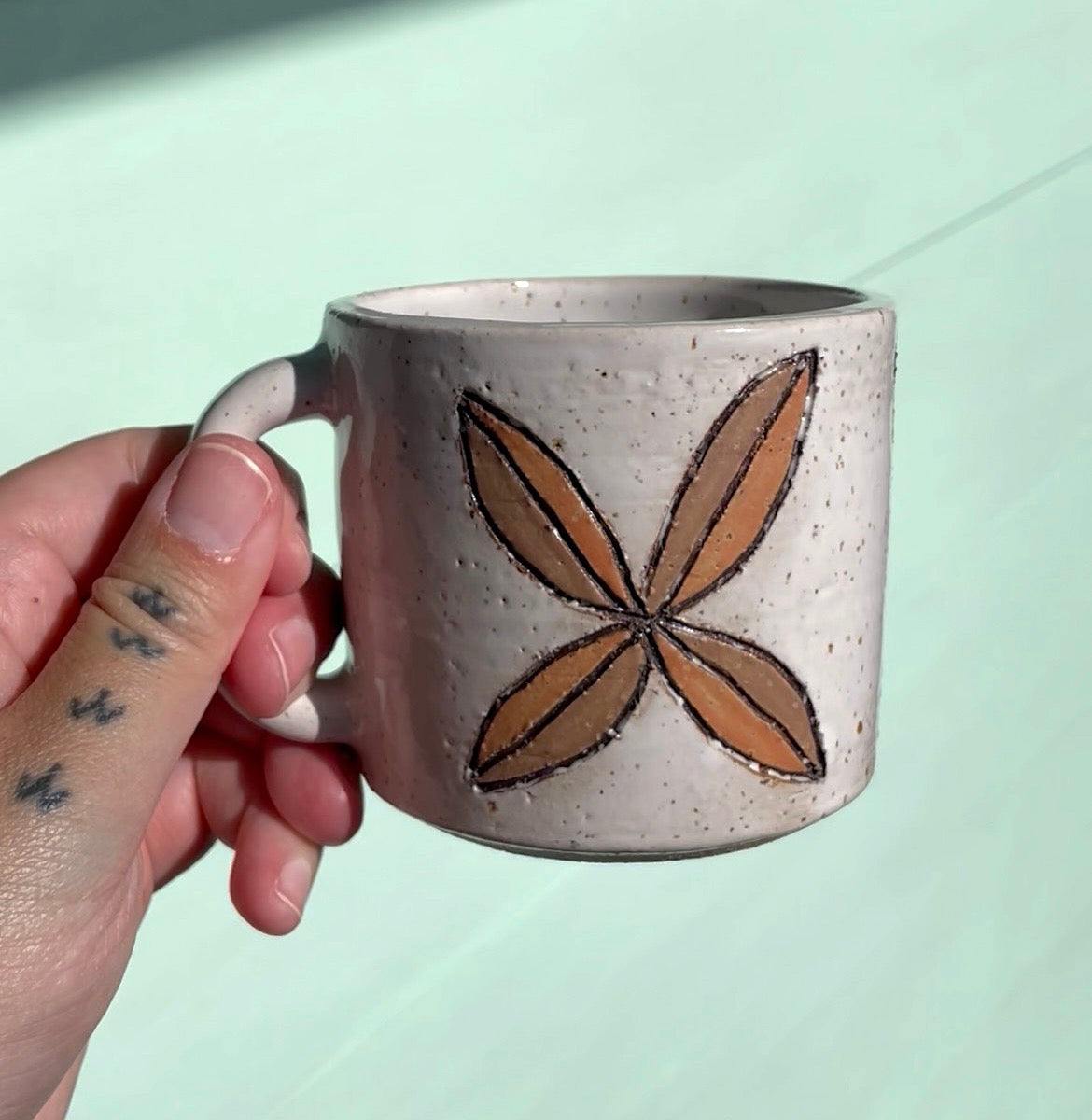 Hand Carved Siapo Mug (238) by MASINA CREATIVE