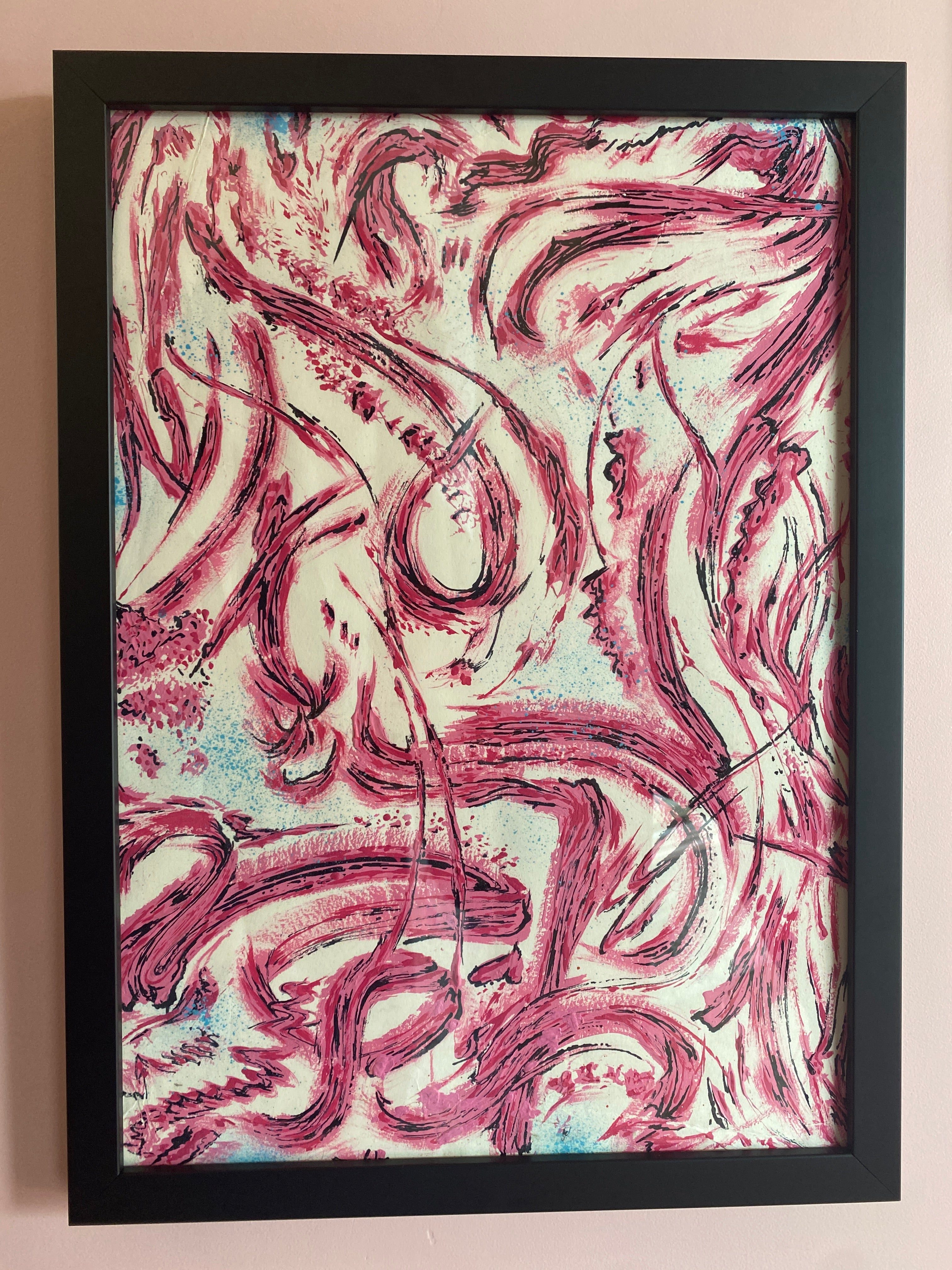 Flowlotus - original artwork framed by Sean Hill