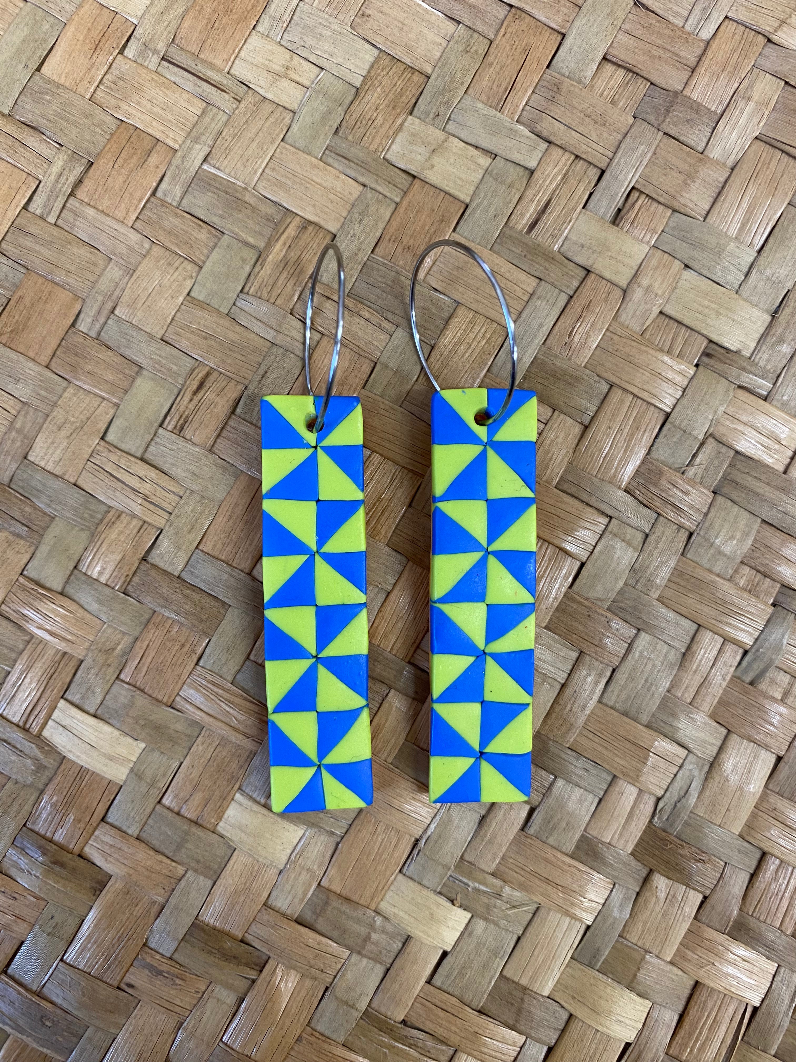 Manulua bar earrings by AOLELE Adornment