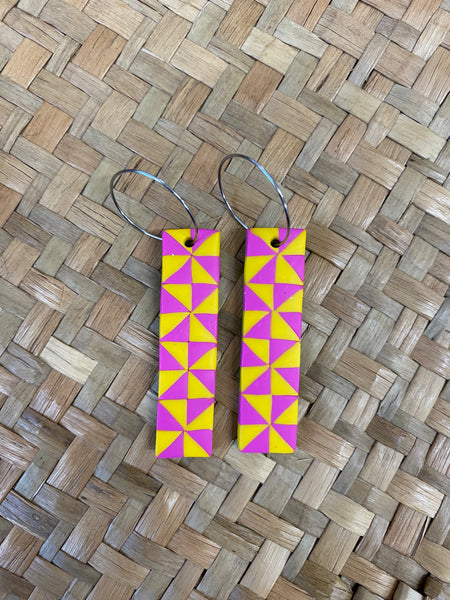 Manulua bar earrings by AOLELE Adornment
