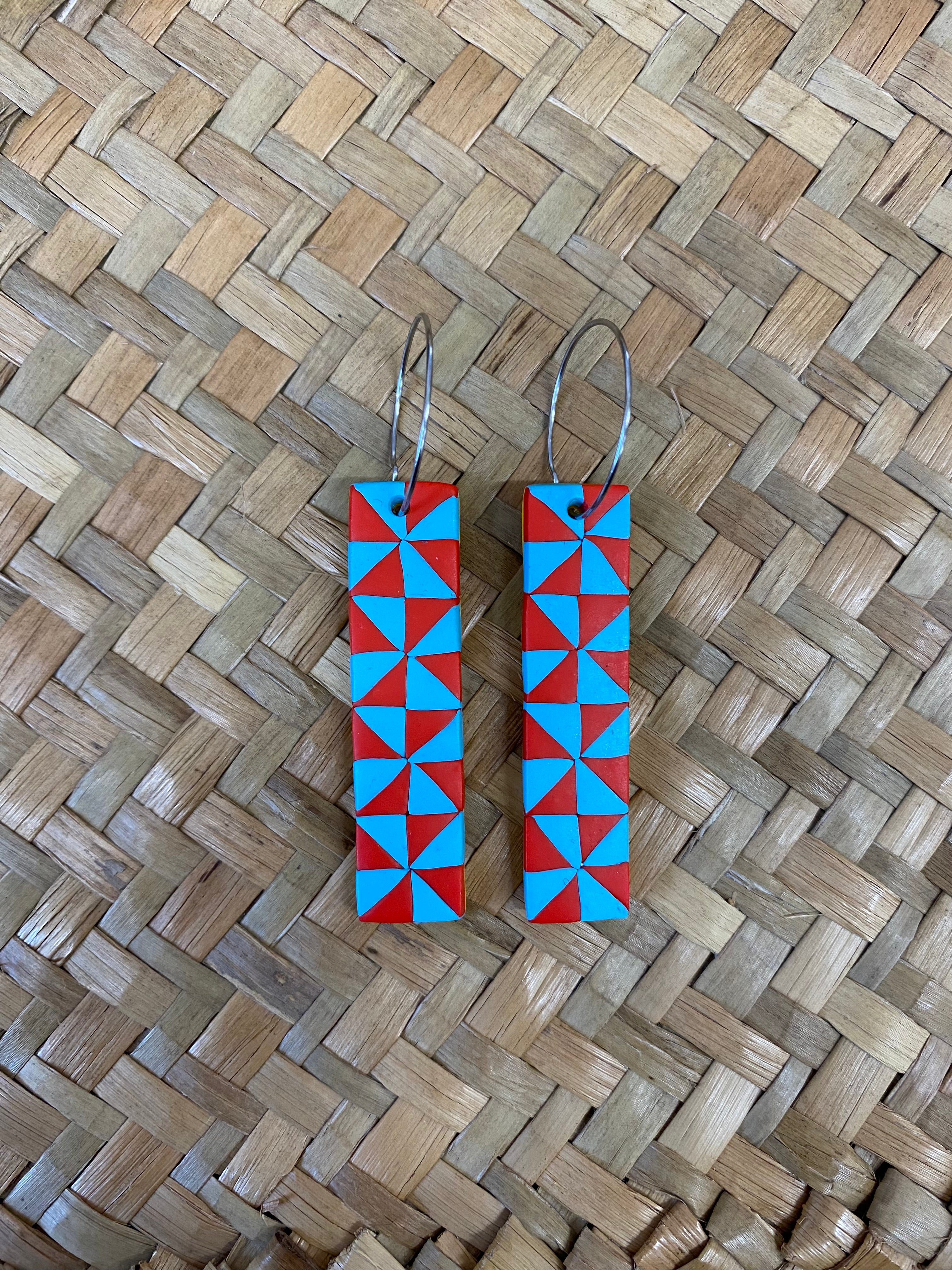Manulua bar earrings by AOLELE Adornment