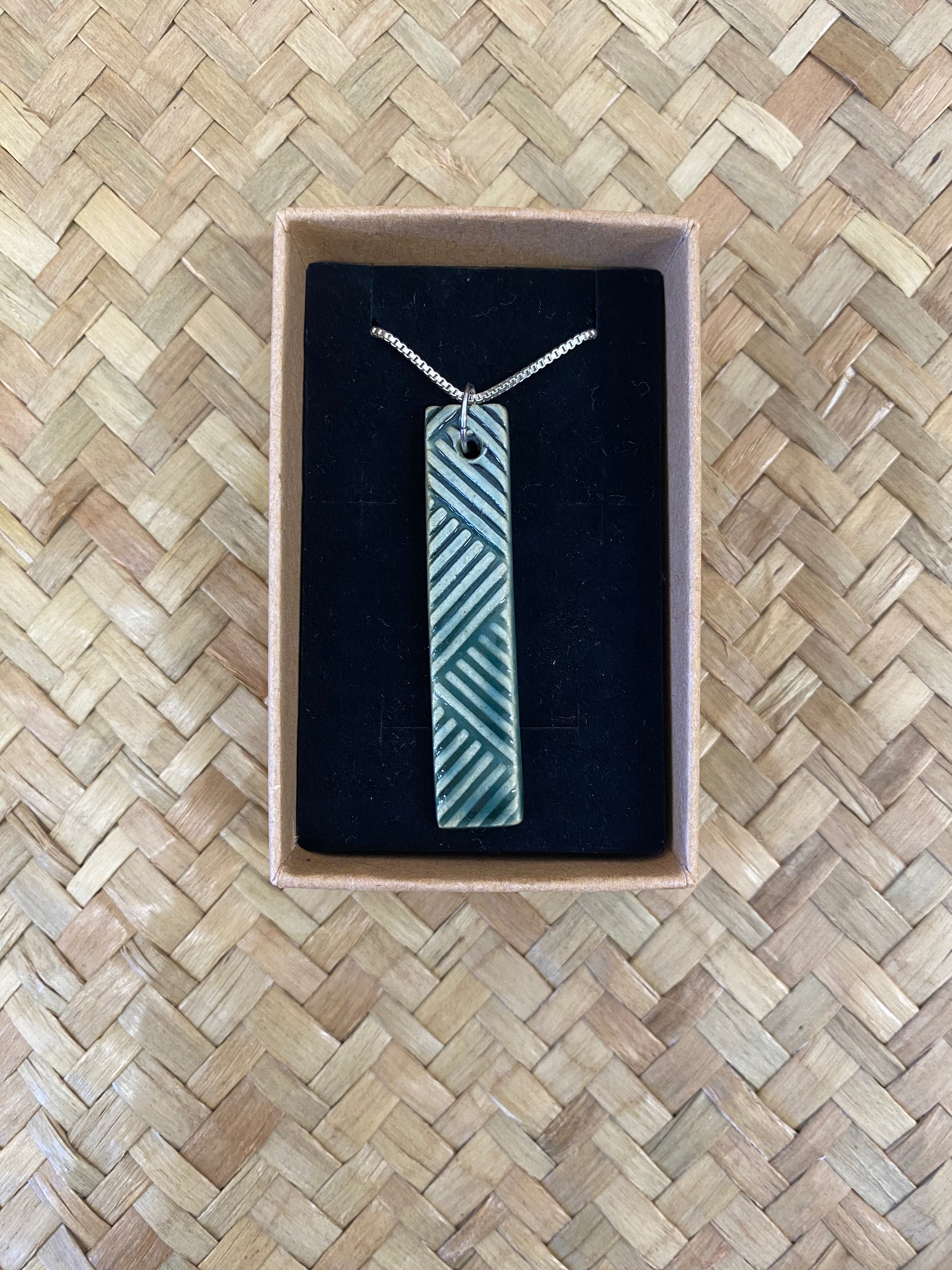 Moana Long Drop Ceramic Necklace by Form & Function Ceramics