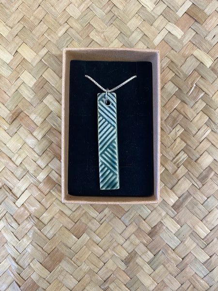 Moana Long Drop Ceramic Necklace by Form & Function Ceramics