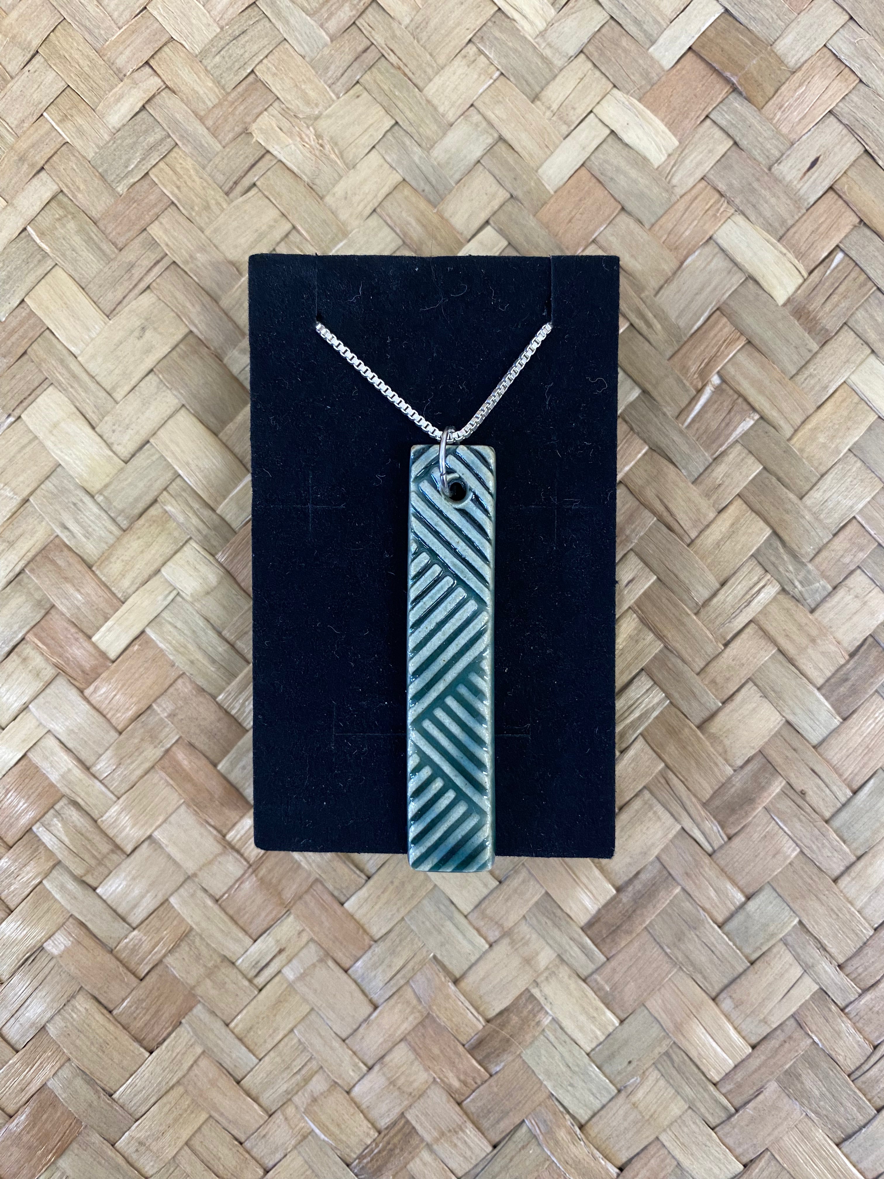 Moana Long Drop Ceramic Necklace by Form & Function Ceramics
