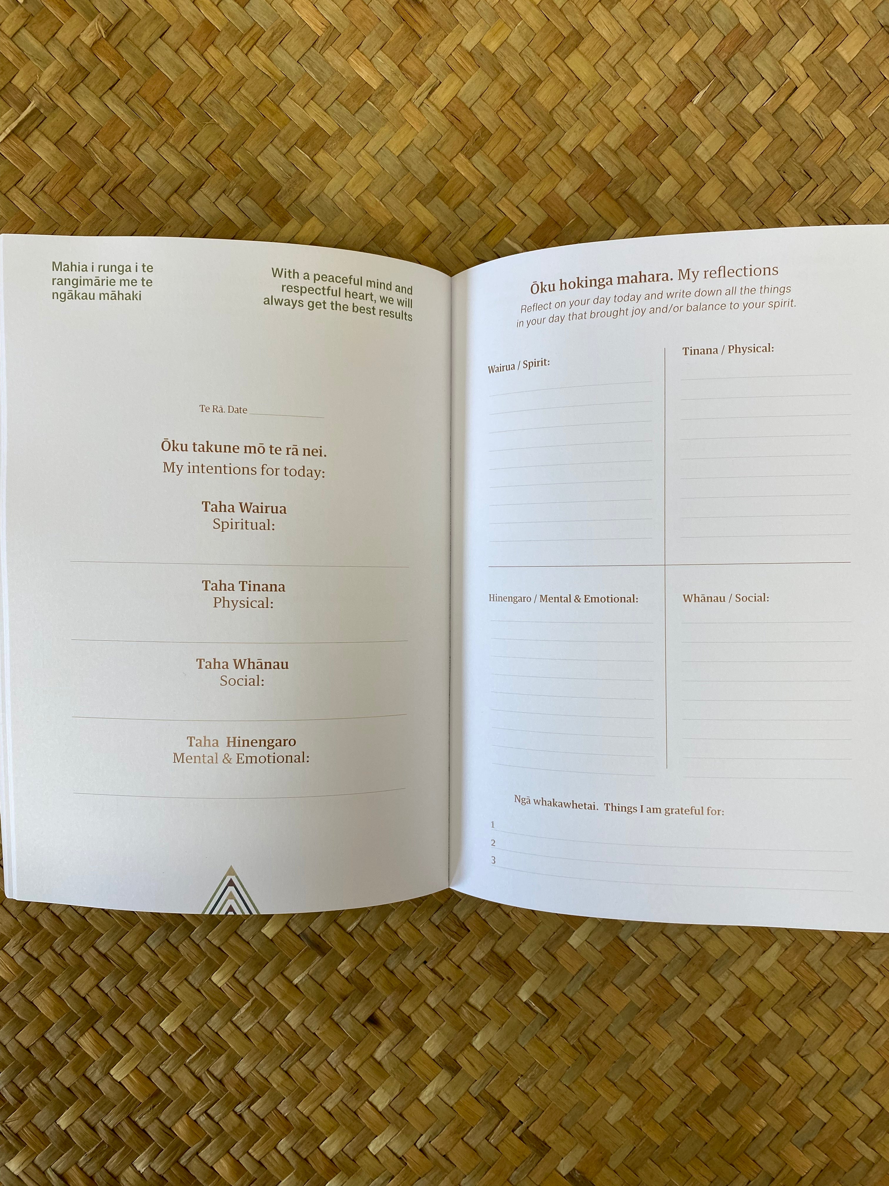 ORA Bilingual Hauora Journal by Tehani Buchanan