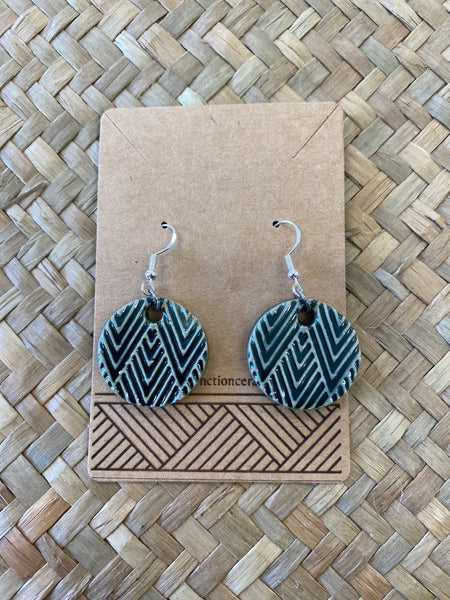 Moana Round Drop Ceramic Earrings by Form & Function Ceramics