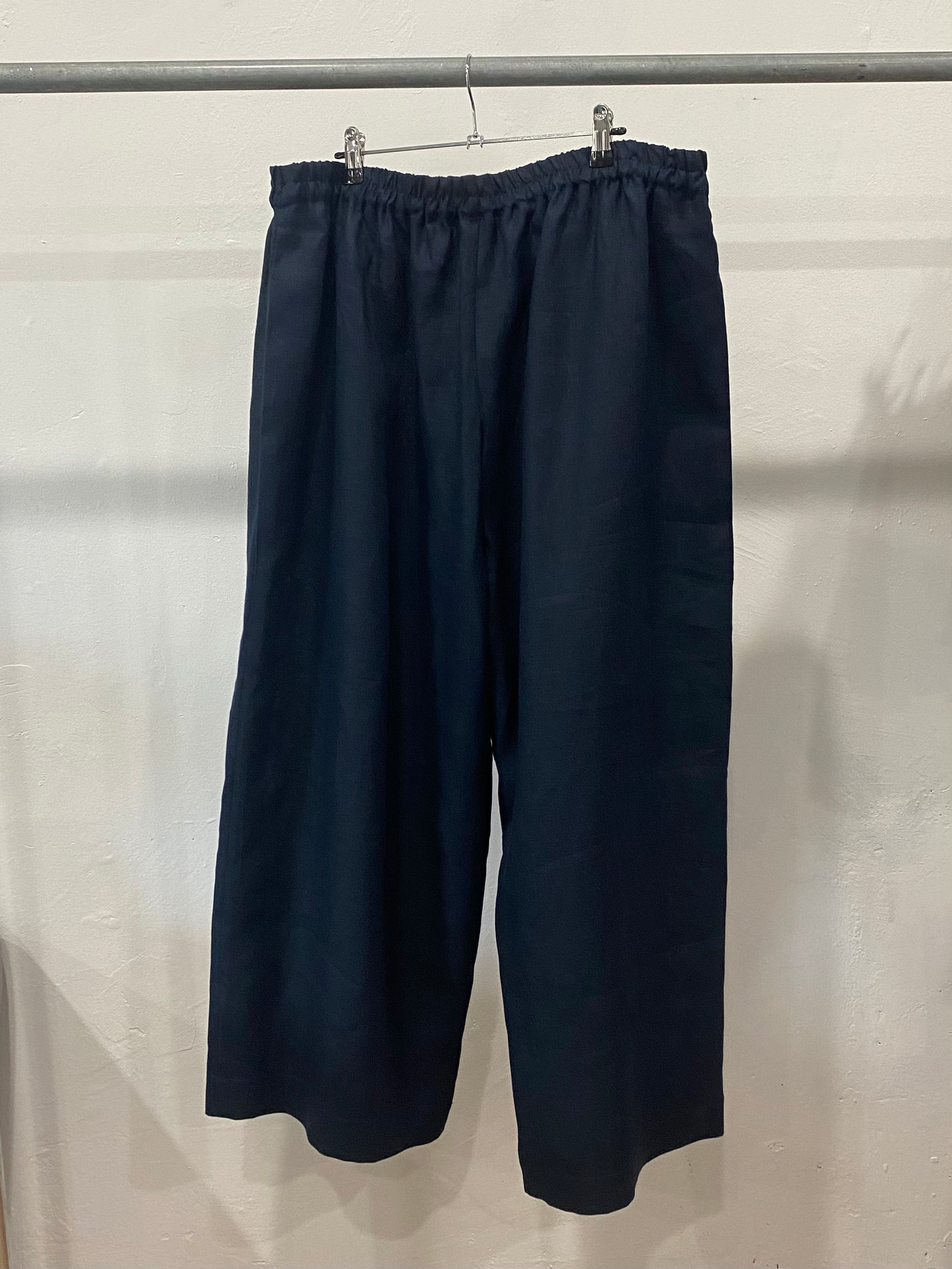 Buffet Pants in Navy Linen by Papa Clothing