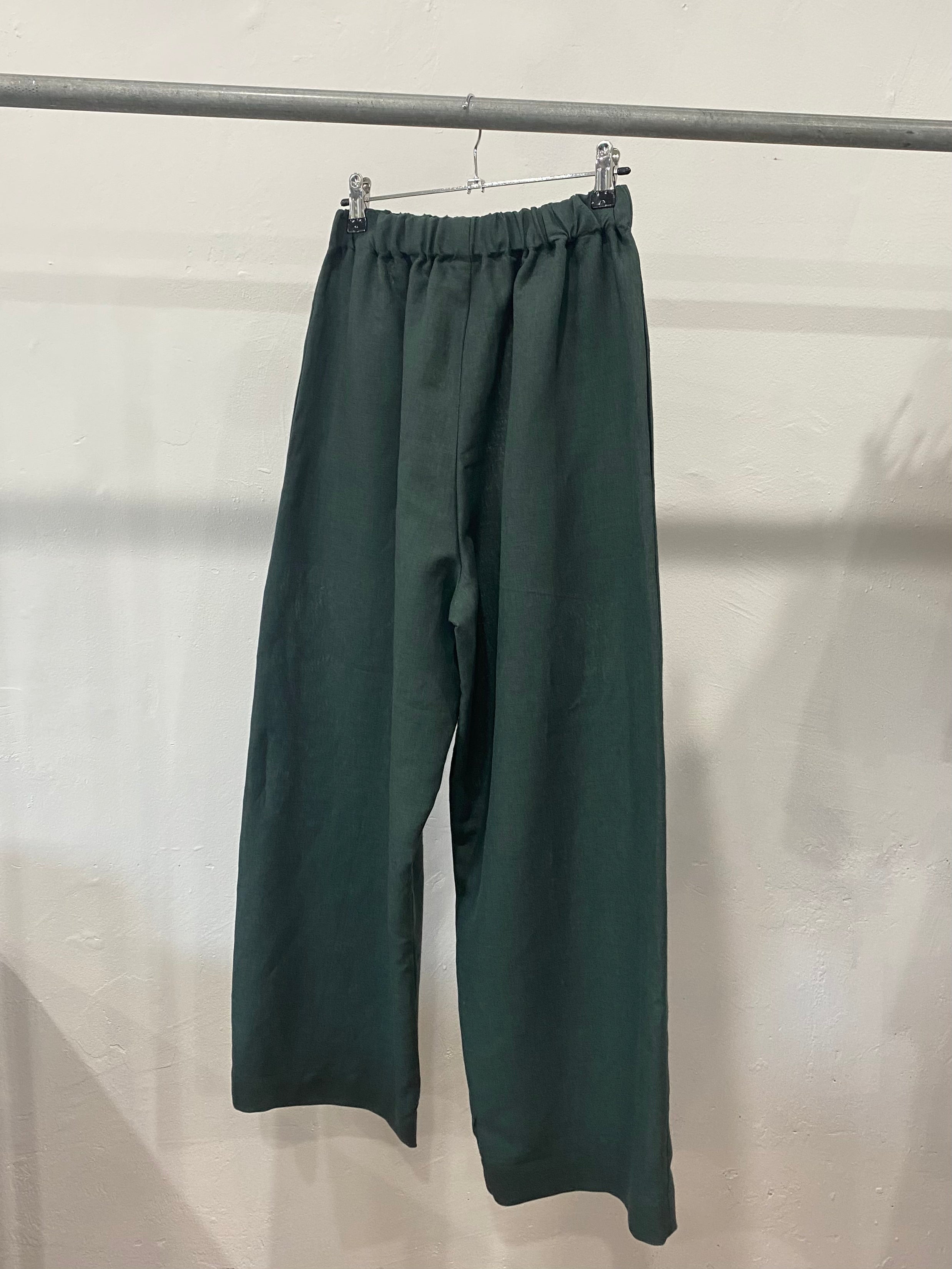 Buffet Pants in Green Linen by Papa Clothing