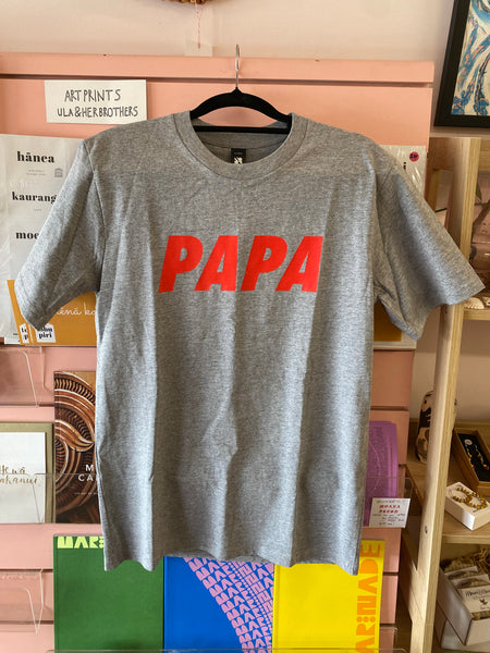 Hibiscus Tee ~ Grey (non gendered) by Papa Clothing