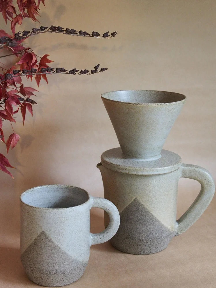 Pour over set - Kirikiri by THEA CERAMICS (Aotearoa Shipping Only)