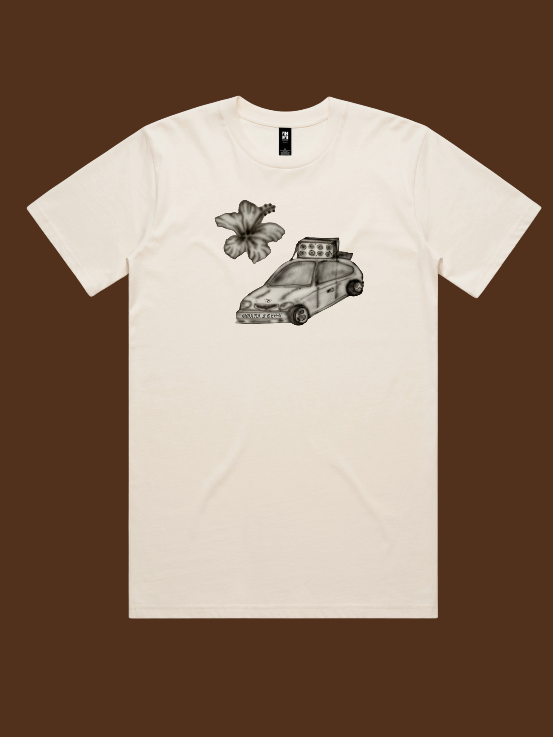Moana Fresh Hibiscus Siren Car Adult Tee - Pre-Order
