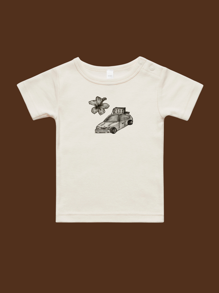 Moana Fresh Hibiscus Siren Car Pepe Tee - Pre-Order