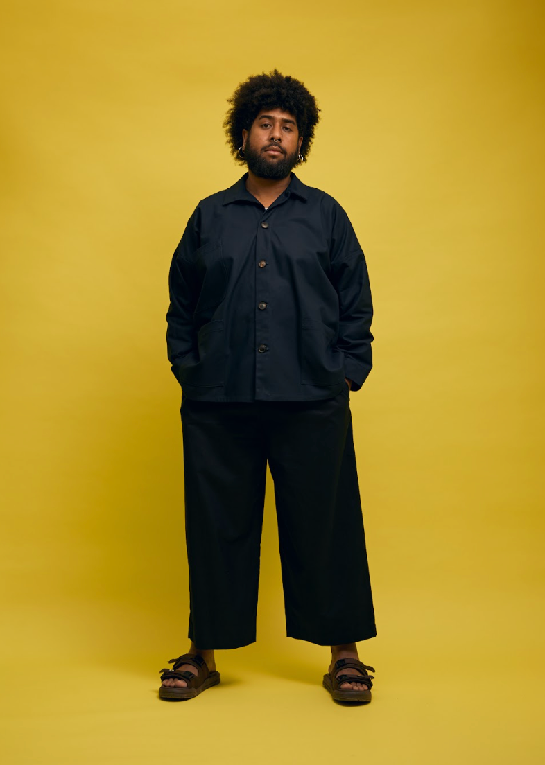 Buffet Pants in Black Twill by Papa Clothing