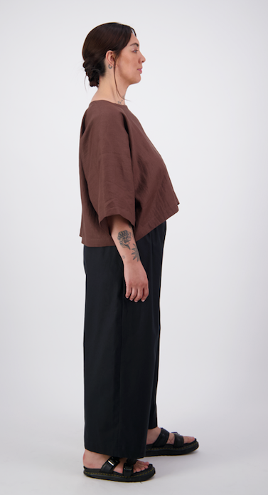 Buffet Pants in Black Twill by Papa Clothing