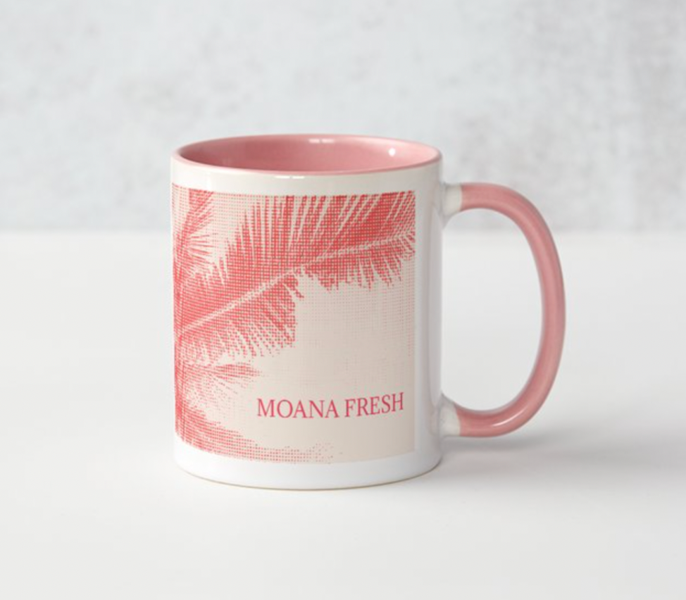 Moana Fresh Mug - Pink Coconut Palms