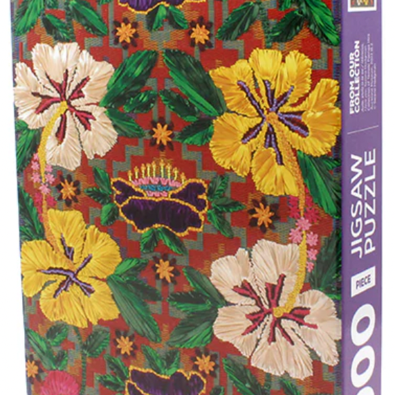 Aute, alofa ia te oe / Hibiscus, I love you - Serene Hodgman 1000 Piece Jigsaw Puzzle