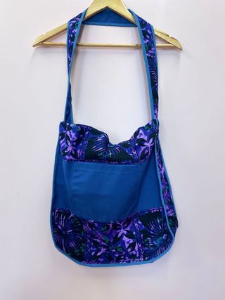 Tote Bag Medium - Purple with Panels 2  - Moana Oa