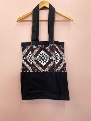 Tote Bag Medium - Black/Brown Masi - Moana Oa
