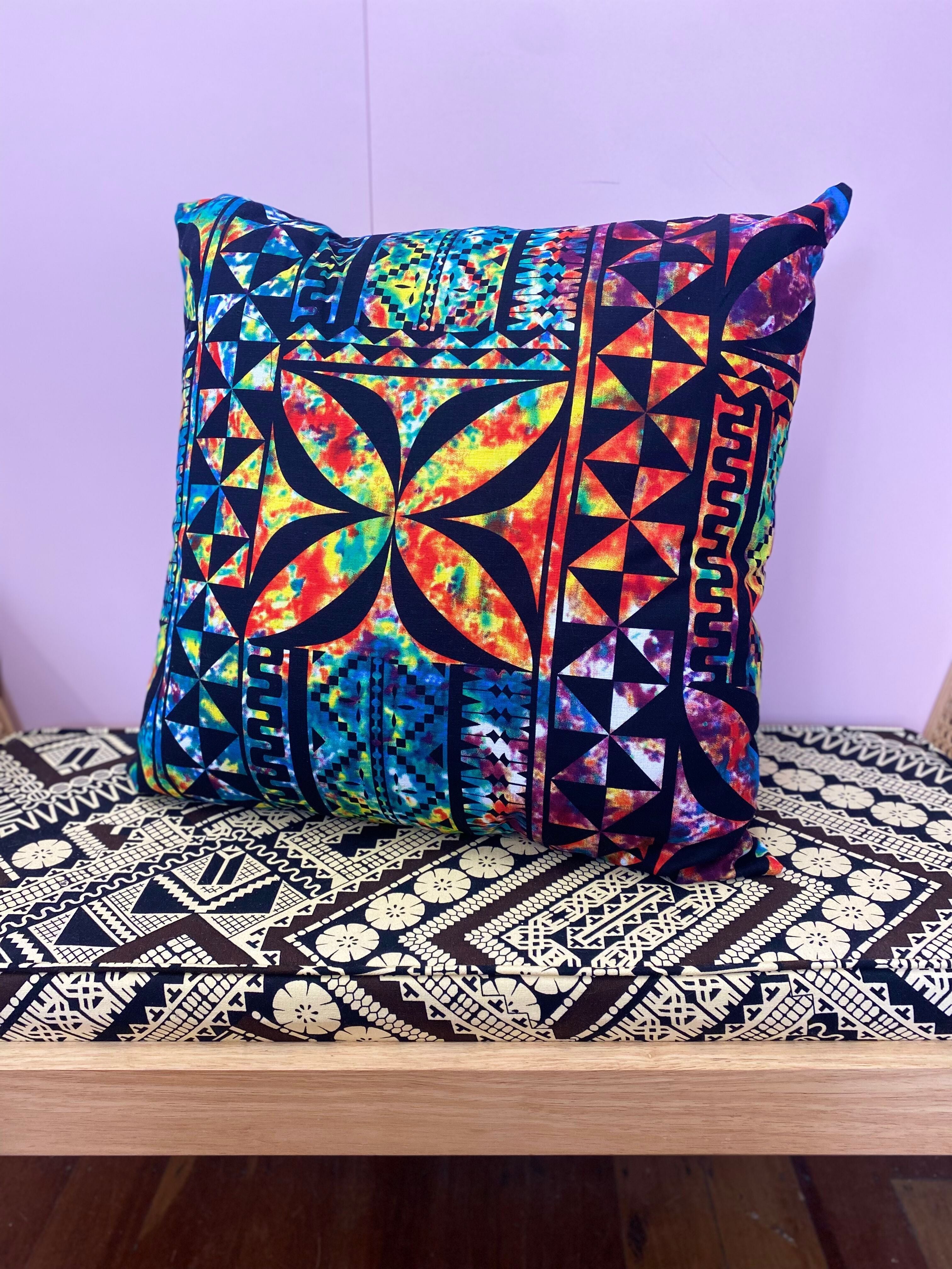Rainbow Cushion by Moana Oa (Large 60cm x 60cm)