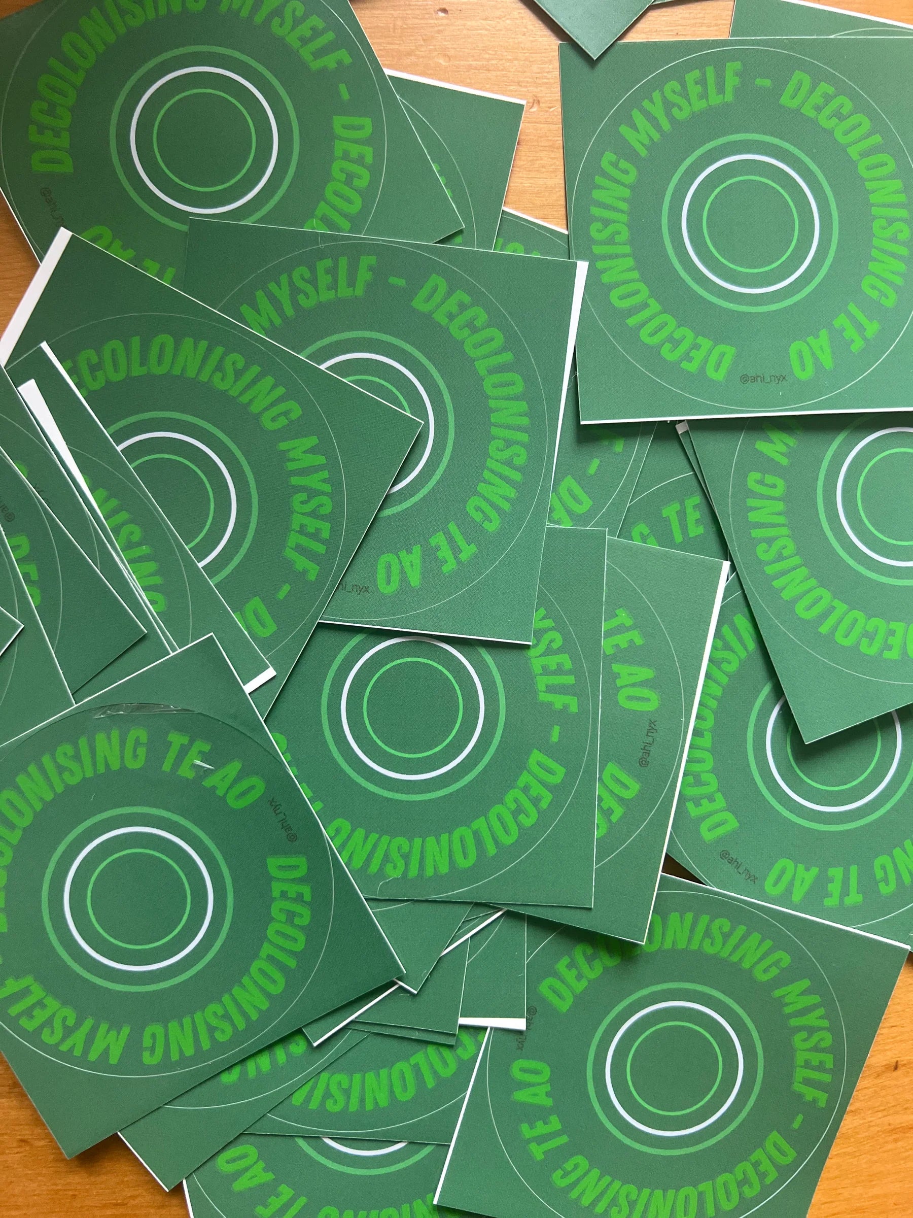 Decolonise Myself Sticker by Ahi Raranga