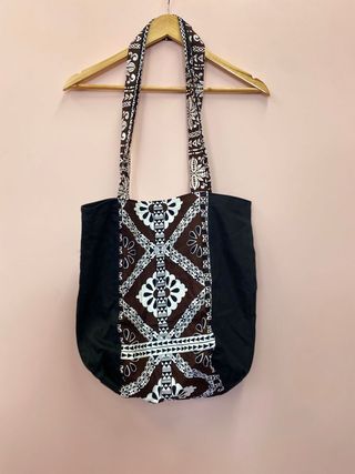 Tote Bag Medium - Black and Masi  - Moana Oa