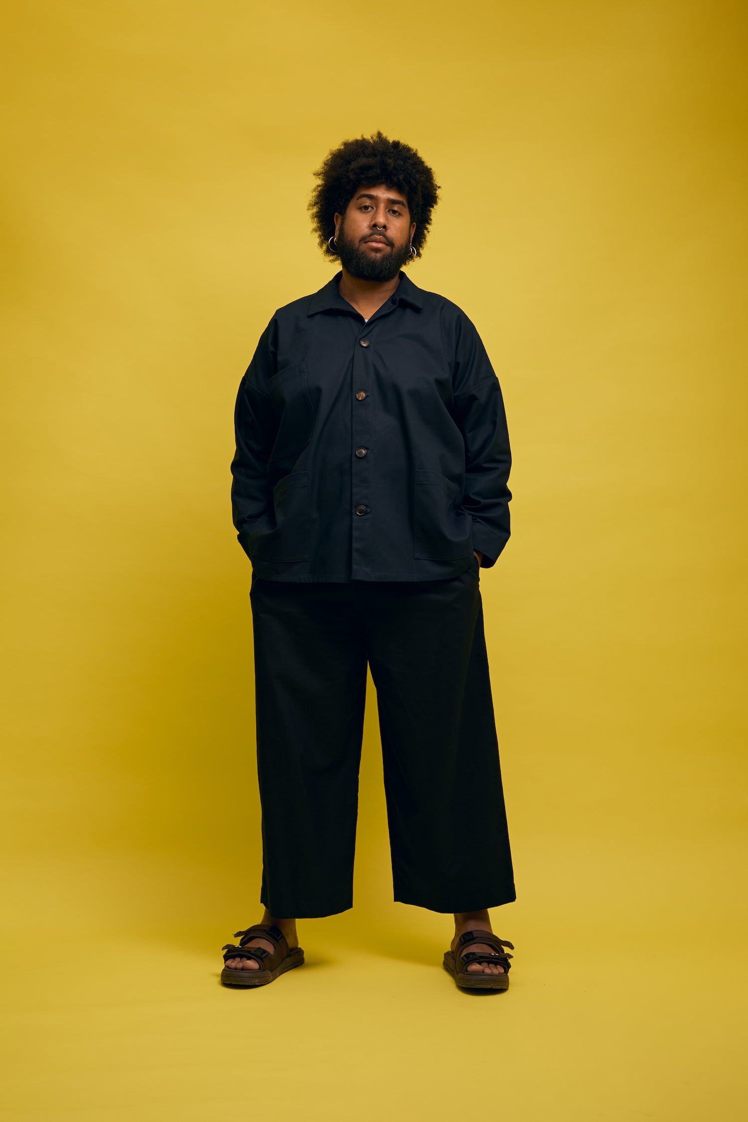 Buffet Pants in Black Linen by Papa Clothing