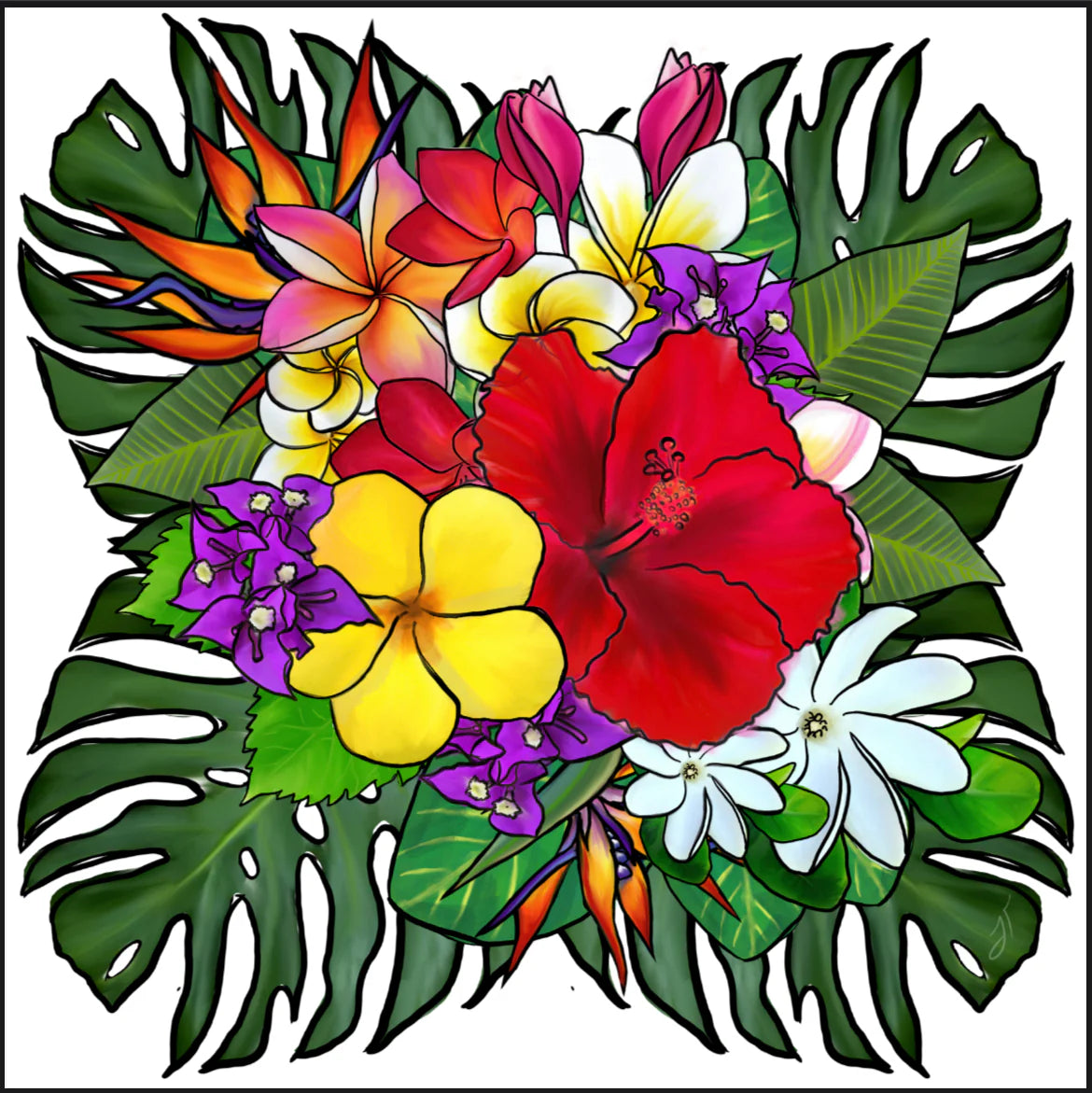 PolySwaddle | Tropical Bouquet
