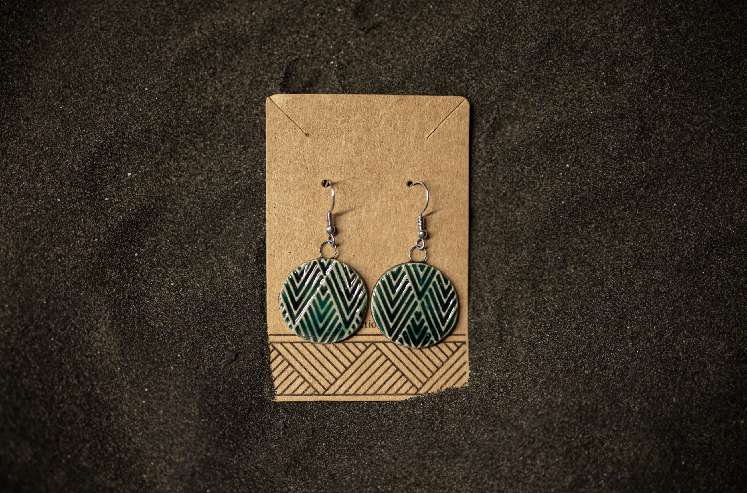Moana Round Drop Ceramic Earrings by Form & Function Ceramics