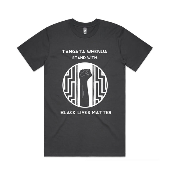 Tangata Whenua stand with Black Lives Matter T Shirt
