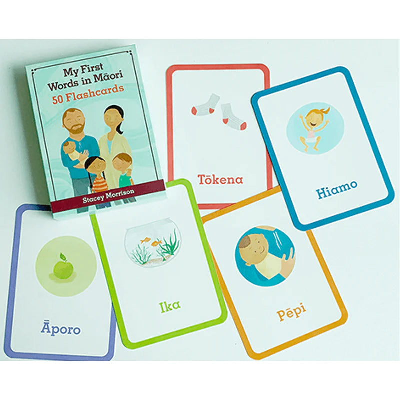 My First Words in Māori - 50 Flashcards by Stacey Morrison
