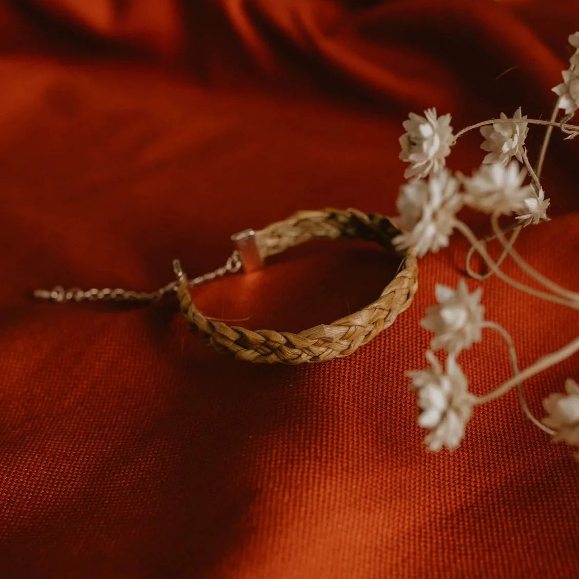 Rimu Whiri Bracelet - Harakeke Kakariki (Silver Plated) by Ahi Raranga